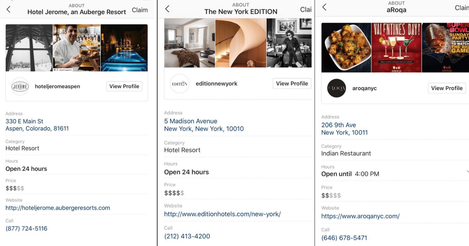 Instagram déploie des pages de profil d'entreprise locales dans l'application