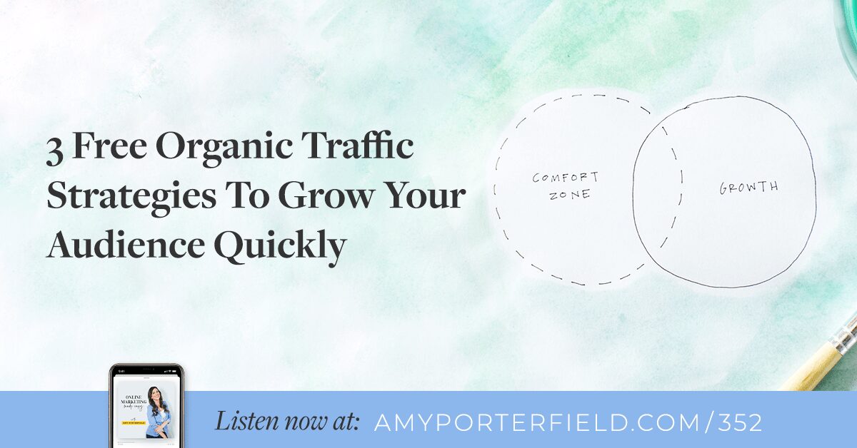 # 352: 3 stratégies de trafic organiques gratuites pour augmenter rapidement votre audience – Amy Porterfield