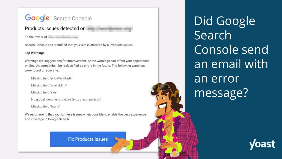 Google Search Console a-t-il envoyé un e-mail avec un message d’erreur ? • Levure