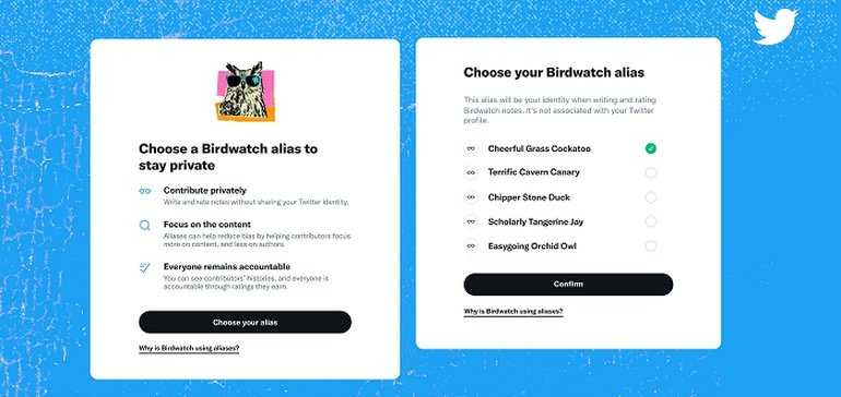 Twitter autorisera désormais les contributeurs de Birdwatch à utiliser des alias dans leurs rapports