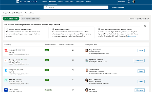 LinkedIn cherche à améliorer les interactions de messagerie avec la « boîte de réception ciblée » et ajoute de nouveaux outils d’analyse des ventes