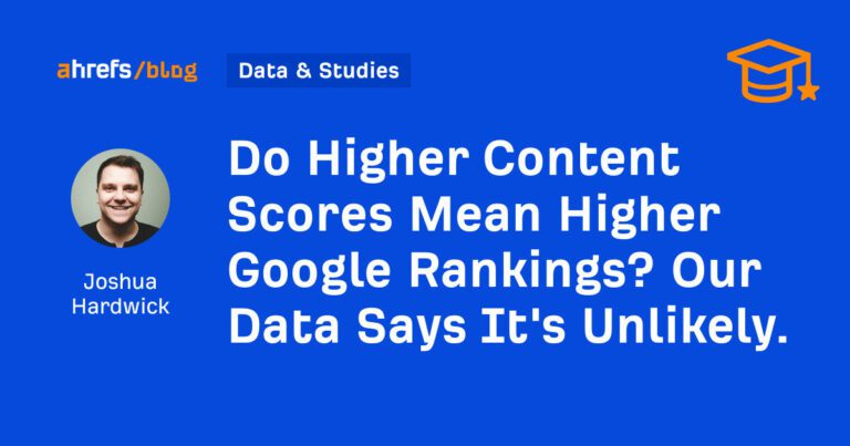 Des scores de contenu plus élevés signifient-ils un meilleur classement Google ?  Nos données indiquent que c'est peu probable.