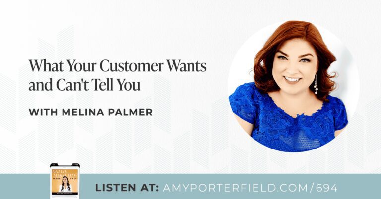 #694 : Ce que votre client veut et ne peut pas vous dire avec Melina Palmer – Amy Porterfield