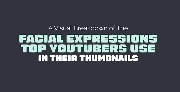 Les principales expressions faciales utilisées dans les vignettes YouTube [Infographic]