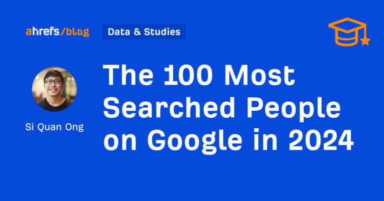 Les 100 personnes les plus recherchées sur Google en 2024