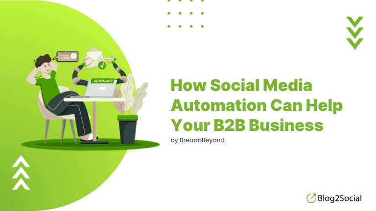 Comment l'automatisation des médias sociaux peut aider votre entreprise B2B