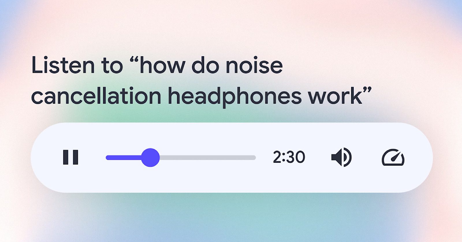 Google lance des aperçus audio dans le test des laboratoires de recherche