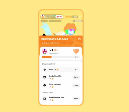 Tiktok cherche à gamifier l'engagement en direct avec les fan clubs