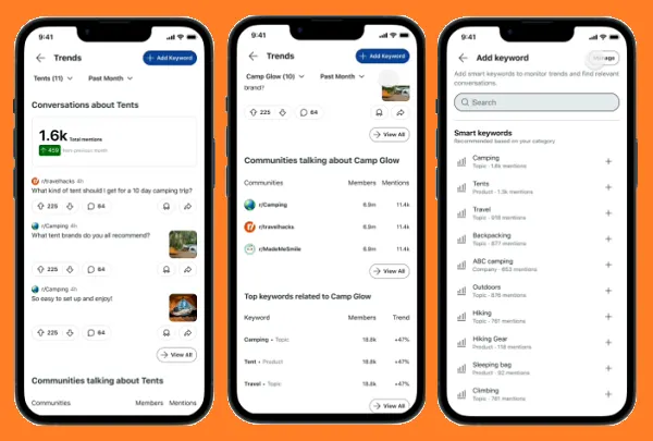 Reddit ajoute des informations sur les tendances sur le mobile, guide pour les marques
