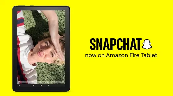 Snapchat lance la nouvelle application pour tablette Amazon Fire