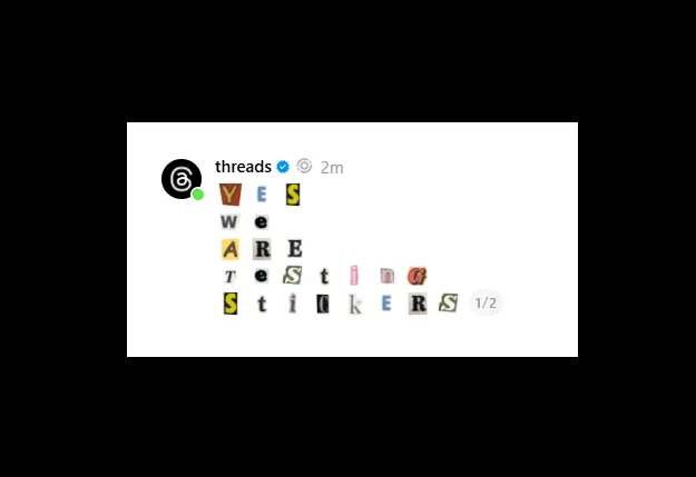 Threads ajoute de nouvelles options de publication et des mini-autocollants animés