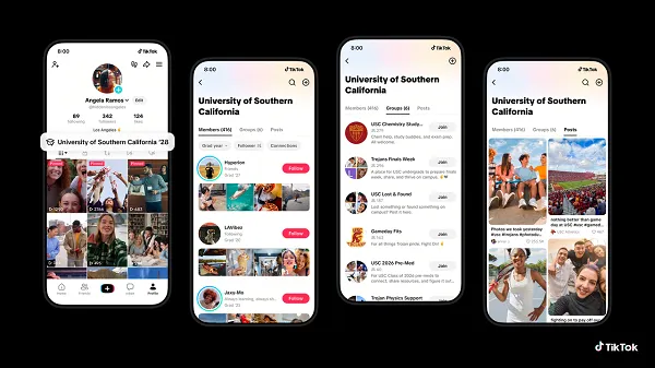 TikTok ajoute la fonctionnalité Campus Hub pour les étudiants américains